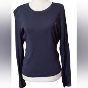 NWOT Ralph Lauren Dark Blue Long Sleeve Tee, Size Large